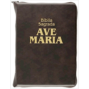 Bíblia Sagrada Ave Maria - Média - Zíper