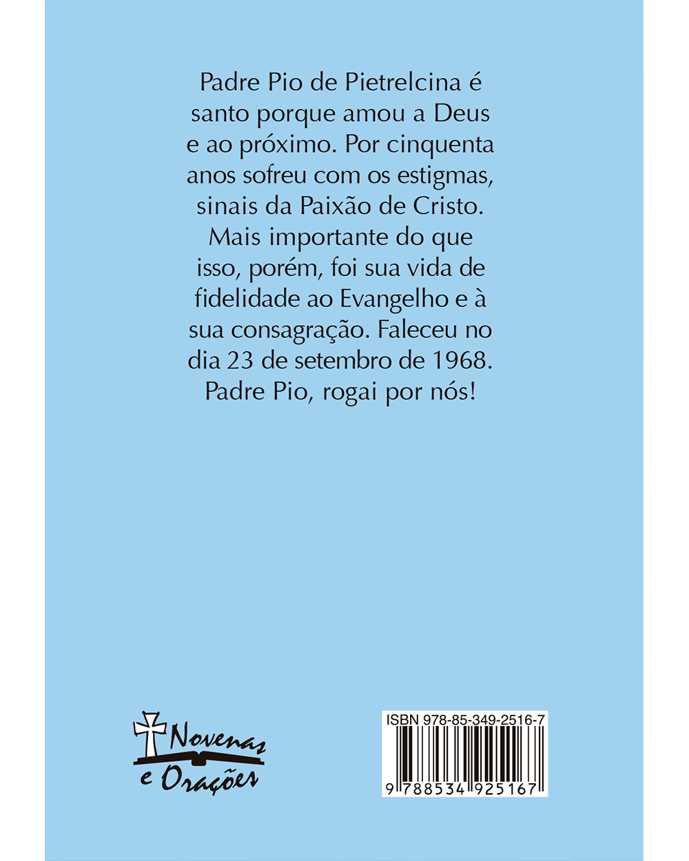Novena Padre Pio de Pietrelcina - Paulus Editora