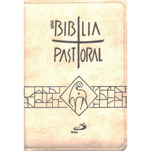 Nova Bíblia Pastoral - Bolso - Zíper Creme