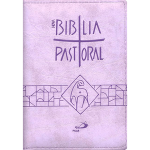 Nova Bíblia Pastoral - Bolso - Zíper Lilás