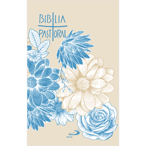 Bíblia Pastoral - Colorida - Flor Azul