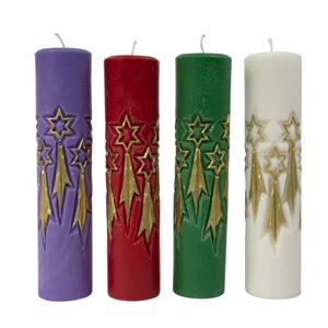 Kit de Velas para o Advento - Estrela