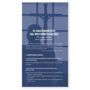 O Sacramento da Reconciliação: Orientações Práticas Para Uma Boa  Confissão