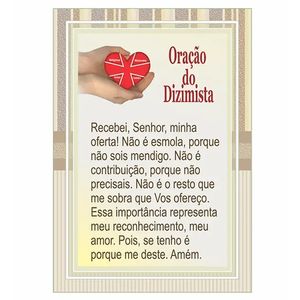 Cartão - Oração do Dizimista - OR-44
