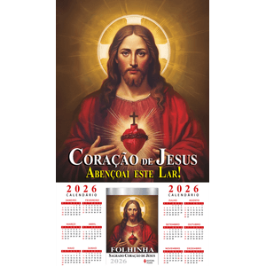 Folhinha Sagrado Coração de Jesus 2026