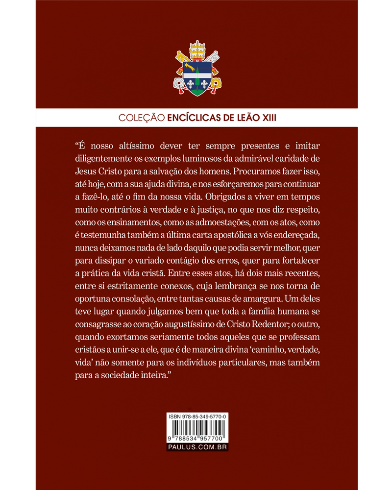 Cod.-obra-08772---Edicao-01---Titulo-MIRAE-CARITATIS---SOBRE-A-SANTA-EUCARISTIA---Catalogo-DOCUMENTOS-DA-IGREJA---Colecao-ENCICLICAS-DE-LEAO-XIII---Cod.-barras----Tipo-de-arquivo-PNG-Contracapa