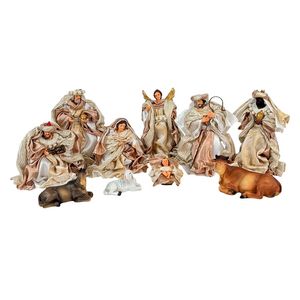 Presépio Branco 15cm - 10 peças