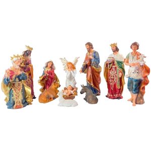 Presépio - 37cm - 11 peças - Roupa Estilizada