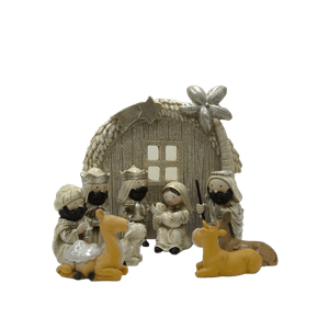 Presépio Infantil - 8cm - com casa