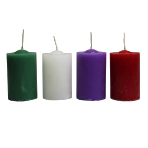 Kit de Mini Velas para o Advento para Família
